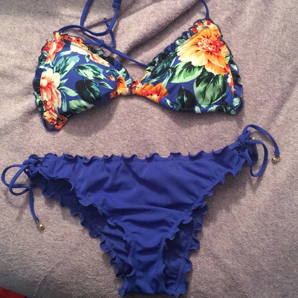 Blue swimsuit